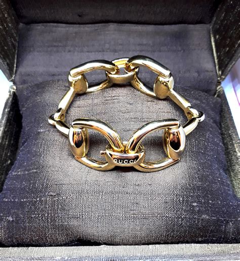 braccialetti gucci d'oro ovali con gancetto|Bracciali in oro .